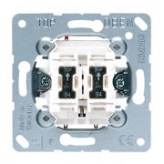 Выключатель кнопочный 2-клавишный 10а Jung механизм