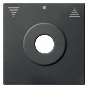 Накладка вверх/стоп/вниз для выкл. рольставней с упр. ключом System M Merten антрацит