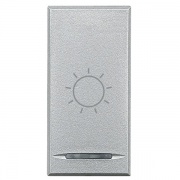 Axolute Клавиши с символами для системы автоматизации для 1 функции - 1 модуль, Лампа, цвет алюминий