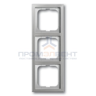 Рамка ABB Pure Сталь 3 поста (1723-866K)
