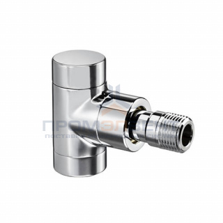 Вентиль на обратную подводку угловой Oventrop Combi E - Ду15 (цвет хромированный)