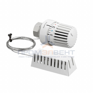 Головка термостатическая Oventrop Uni L - M30x1.0 (0-28°C, с выносным датчиком 2 м., цвет белый)