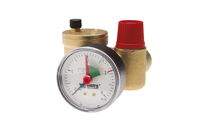 Группа безопасности котла WATTS KSG 30 N (компактная, для систем до 50 кВт, срабатывание 3 бар)