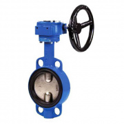 Затвор дисковый поворотный GENEBRE 2103 - Ду450 (PN10, Tmax 120°C, c редуктором)