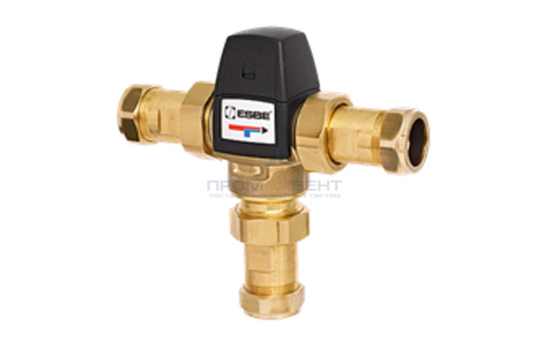 Клапан термостатический смесительный ESBE VTA523 - CPF22мм (компрессионное подключение, с переходником НР 1