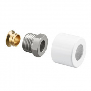 Набор присоединительный со стяжным кольцом Oventrop E - 1/2" для медной трубы D12 мм (цвет белый)