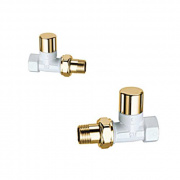 Прямой запорный вентиль FAR LADYFAR, бел./золот.