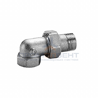 Сгон угловой Giacomini R19 - 3/4" (цвет хромированный)