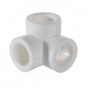 Тройник двухплоскостной VALTEC VTp.738 - 25 (для полипропиленовых труб под пайку, цвет белый)
