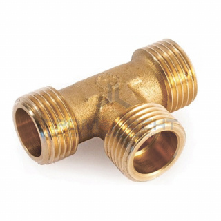Тройник латунный резьбовой равнопроходный STOUT (НР) - 1"