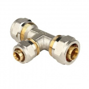 Тройник переходной STOUT - 26 x 20 x 20 (винтовой, для металлопластиковых труб)