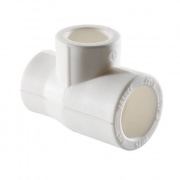Тройник переходной VALTEC VTp.735 - 110 x 90 x 110 (для полипропиленовых труб под пайку, цвет белый)