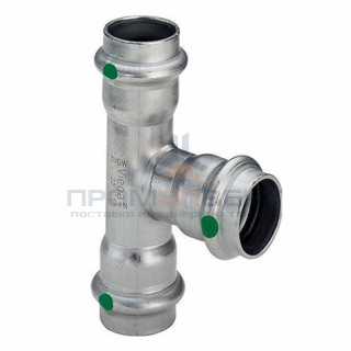 Тройник переходной Viega Sanpress Inox 2318 - 42 x 28 x 42 (нержавеющая сталь)