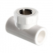 Тройник с переходом на внутреннюю резьбу VALTEC VTp.732 - 32 x 3/4" (для полипропилен.труб, белый)