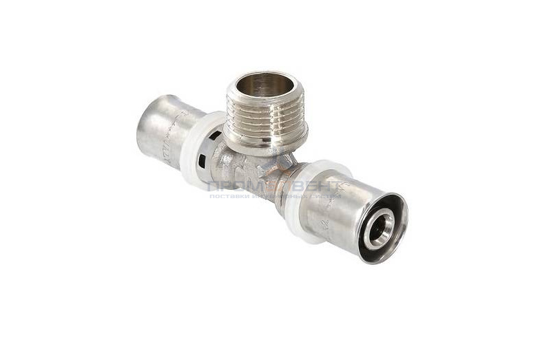 Тройник с переходом на наружную резьбу VALTEC VTm.233 - 20 x 1/2