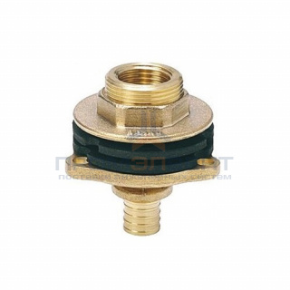 Штуцер настенный REHAU RAUTITAN RX - 16 x 1/2" (бронза, для труб из сшитого плиэтилена RAUTITAN)