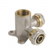 Водорозетка проходная STOUT - 20 x 1/2" (винтовая, для металлопластиковых труб)