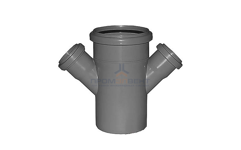 Крестовина одноплоскостная 45° СИНИКОН Standart - 110 x 50 (для системы внутренней канализации)