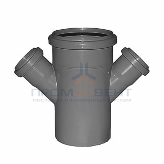 Крестовина одноплоскостная 45° СИНИКОН Standart - 110 x 50 (для системы внутренней канализации)