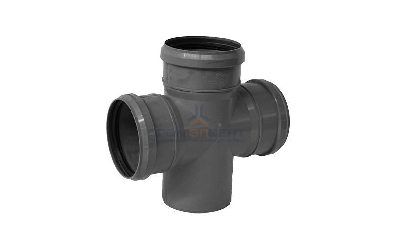 Крестовина одноплоскостная 87° СИНИКОН Standart - 110 (для системы внутренней канализации)