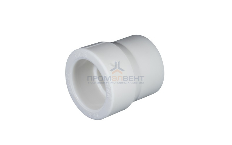 Муфта редукционная KALDE - 50 x 20 (для полипропиленовых труб под пайку, цвет белый)