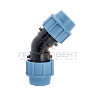 Отвод 45° UNIDELTA 1018 - 32 (винтовой, для труб ПНД)