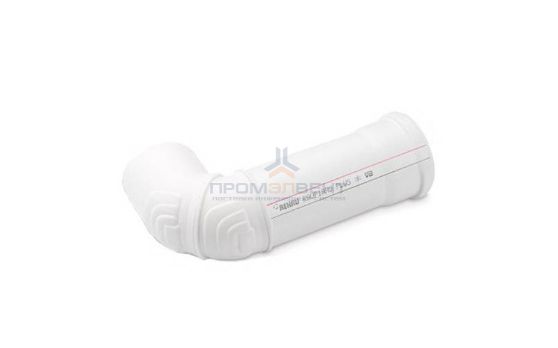 Отвод 45° с удлинением для манжеты REHAU RAUPIANO PLUS - 90 (для системы внутренней канализации)