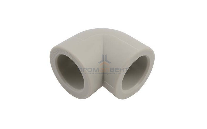 Отвод 90° FV-Plast - 75 (для полипропиленовых труб под пайку, цвет серый)