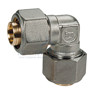 Отвод 90° Giacomini R561AM - 32x3.0 (для труб GIACOTHERM, GIACOFLEX и многослойных, хромированный)