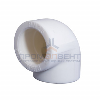 Отвод 90° KALDE - 63 (для полипропиленовых труб под пайку, цвет белый)