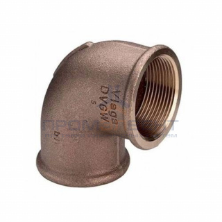 Отвод 90° Viega 3090 - 1/2" (ВР/ВР, резьбовой, бронза без покрытия)