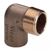 Отвод 90° Viega R4 94092G - 15 x 1/2" (под пайку, для медных труб)
