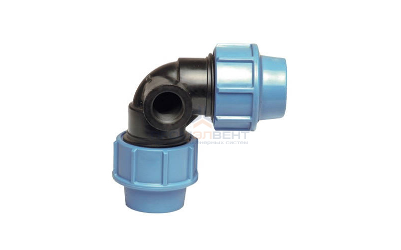 Отвод 90° с боковым переходом на резьбу UNIDELTA 1023 - 25 x 1/2