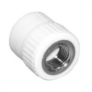 Переход на внутреннюю резьбу KALDE - 20 x 1/2" (для полипропиленовых труб, цвет белый)