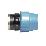 Переход на внутреннюю резьбу UNIDELTA 1004 - 63 x 1"1/4 (винтовой, для труб ПНД, резьба пластиковая)