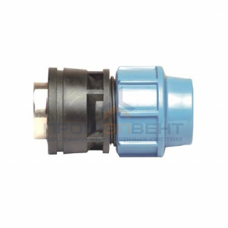 Переход на внутреннюю резьбу UNIDELTA 1036 - 63 x 2" (винтовой, для труб ПНД, резьба латунная)