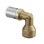 Переход на внутреннюю резьбу угловой Oventrop Cofit P - 50x4.5 x 1"1/2 (прессовой, латунь)