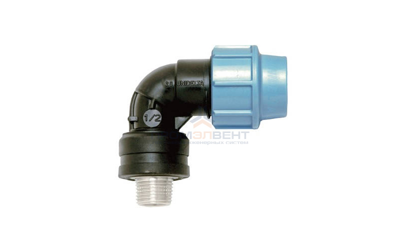 Переход на наружную резьбу угловой UNIDELTA 1039 - 50 x 1