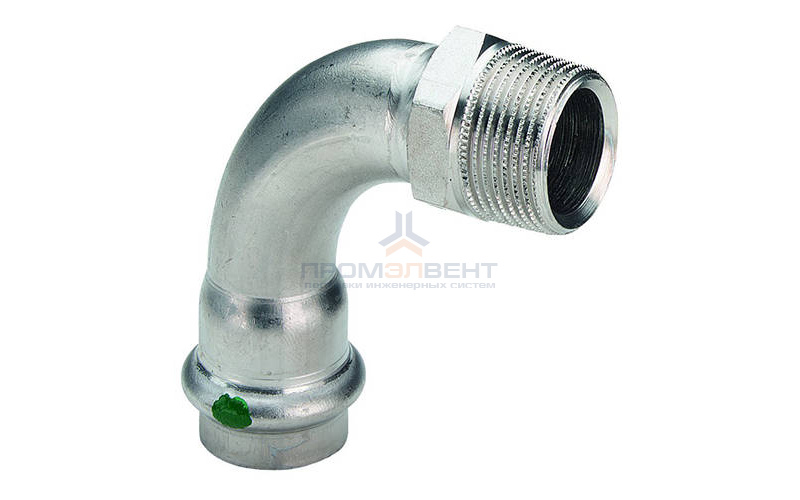 Переход на наружную резьбу угловой Viega G1 Sanpress Inox 2314 - 42 x 1