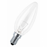 Лампа накаливания свеча Osram CLASSIC B CL 40W E14 прозрачная