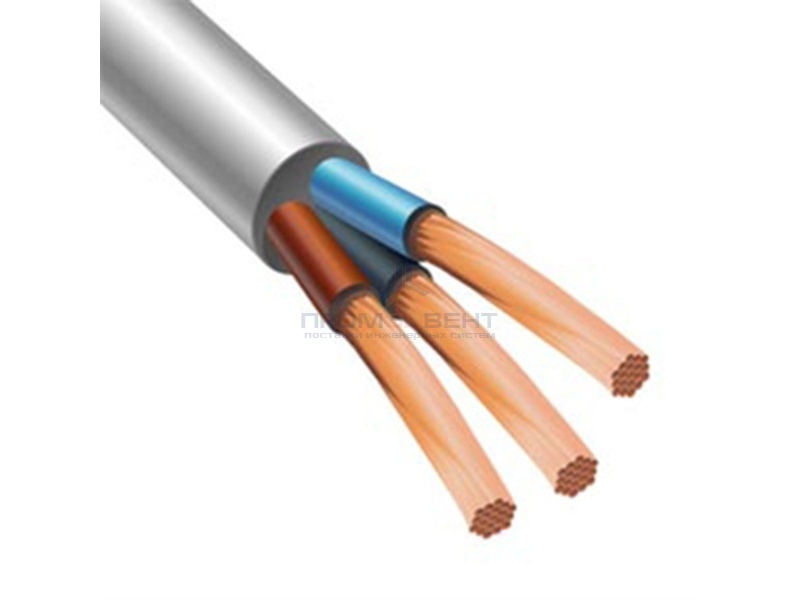 Провод ПВСнг(А)-LS 3х1,5 белый малодымный (