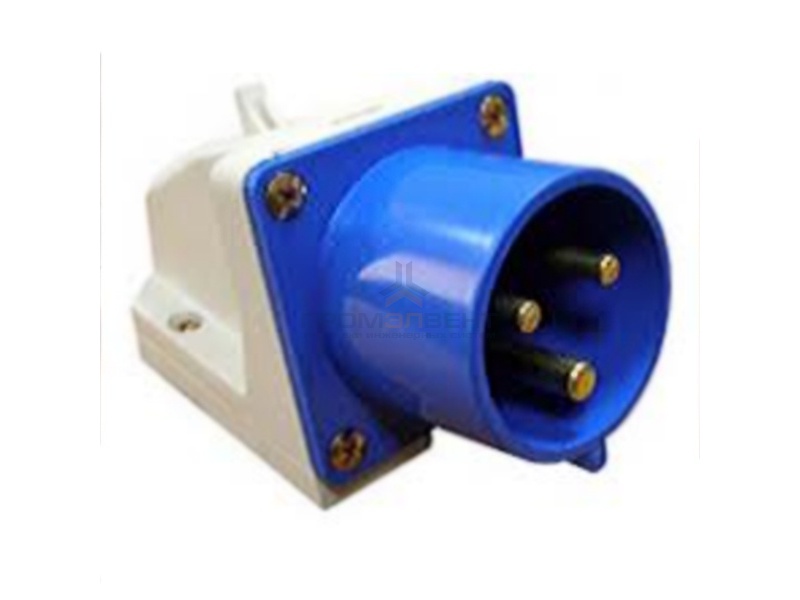 Вилка 513 стационарная 2Р+РЕ 16А 220В IP44 ИЭК