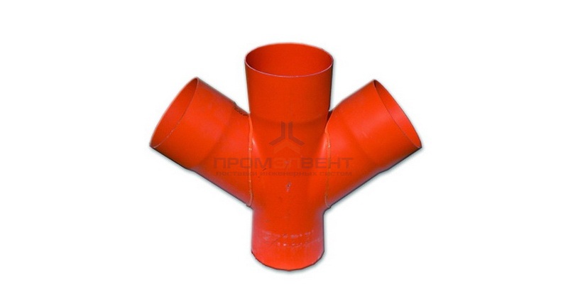 Соединение для четырех двустенных труб,45°, полипропилен, д.140 мм DKC