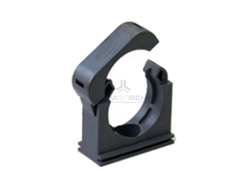 Держатель с крышкой DN 36-48 мм, полиамид, цвет чёрный