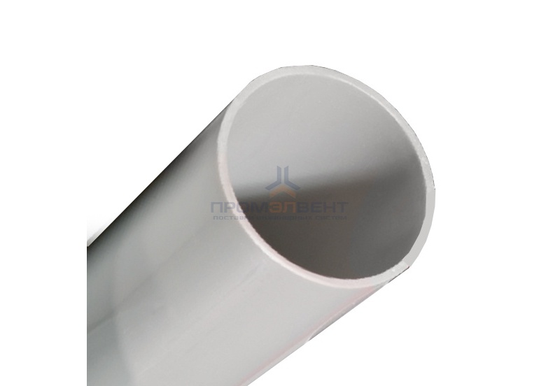 Труба ПВХ жёсткая гладкая д.40мм, тяжёлая, цвет серый [2м/шт, уп.20м]