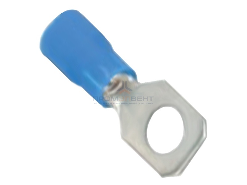 Наконечник с отверстием под винт и изолир.фланцем 1,5-2,5 кв.мм 6,2 мм (100шт) синий (НКИ)