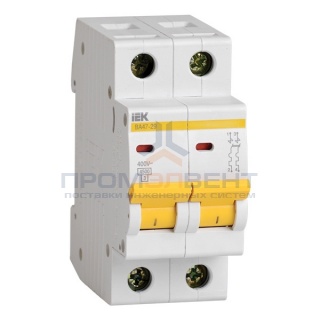 Автоматический выключатель ВА47-29 2Р 3А 4,5кА характеристика В ИЭК (автомат)