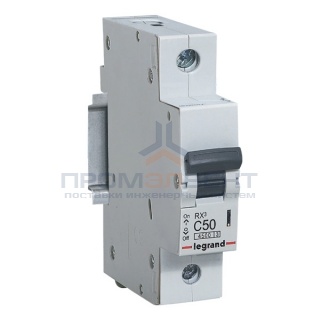 Автоматический выключатель Legrand RX3 1П 50A 4,5кА C (автомат)