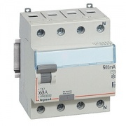 УЗО Legrand DX3 ВДТ 4П 63А 500мА тип A