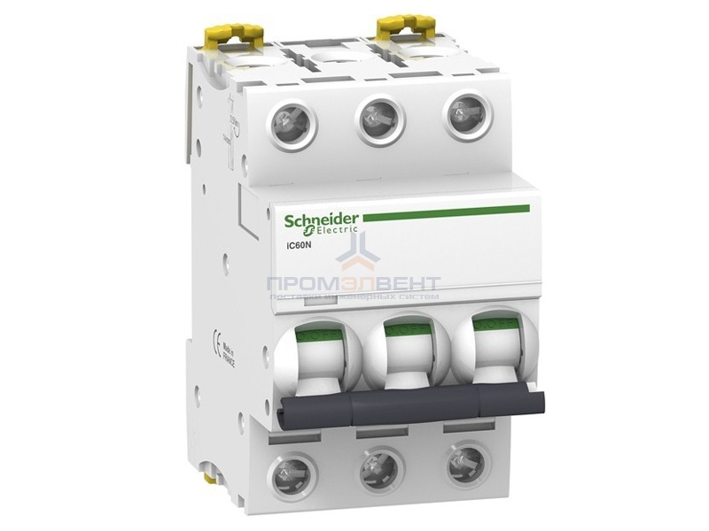 Автоматический выключатель Schneider Electric Acti 9 iC60N 3П 6A 6кА C (автомат)